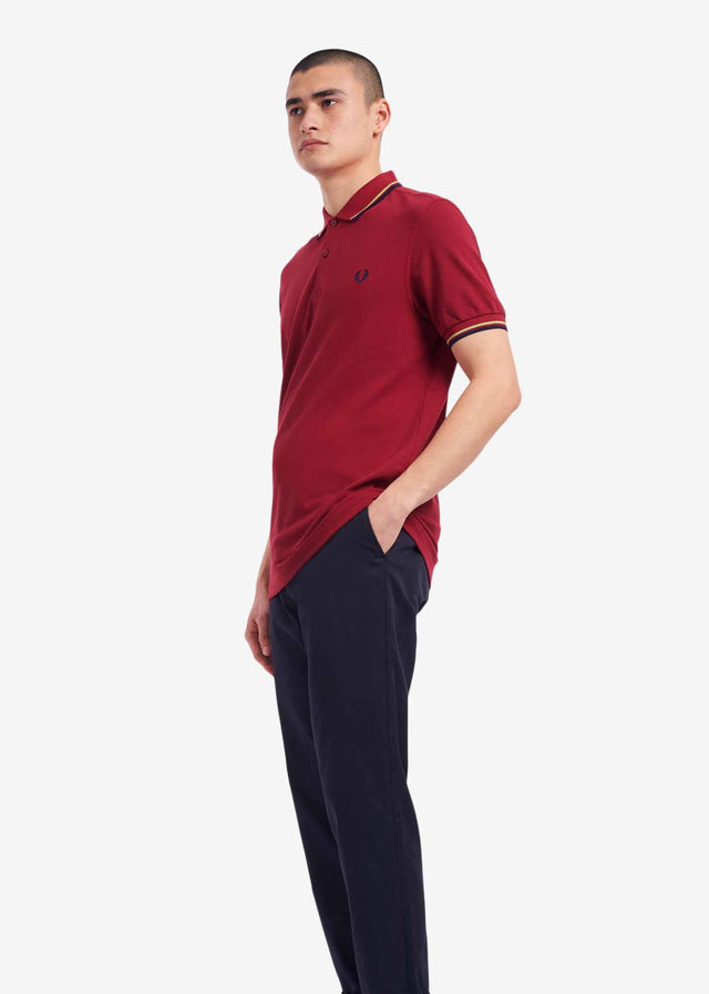Fred Perry Poloshirts Twin tipped fred perry shirt - claret french navy
