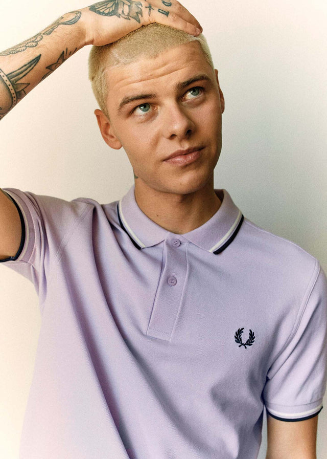 Fred Perry Poloshirts Twin tipped fred perry shirt - lilac soul