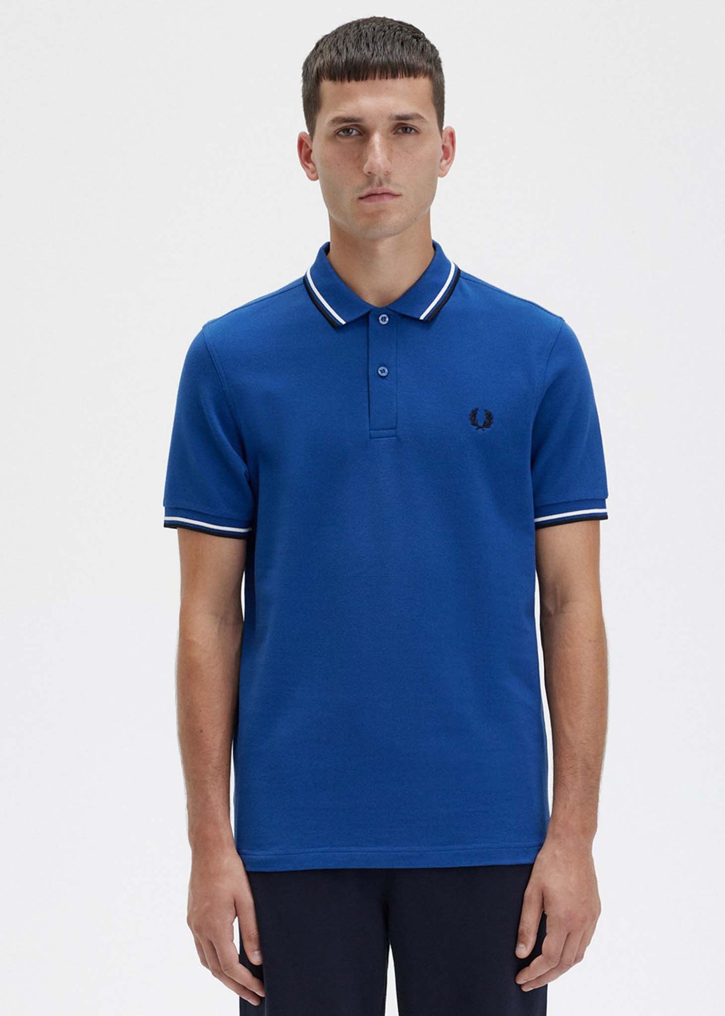 Fred Perry Polo's Twin tipped fred perry shirt - shaded cobalt