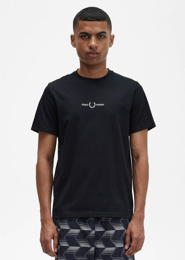 Fred Perry T-shirts Embroidered t-shirt - black