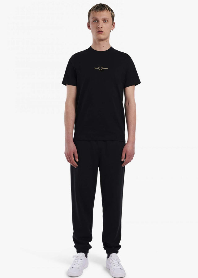 Fred Perry T-Shirts Embroidered t-shirt - black