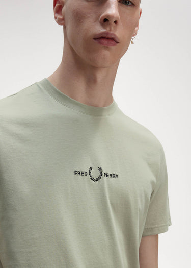 Fred Perry T-shirts  Embroidered t-shirt - seagrass