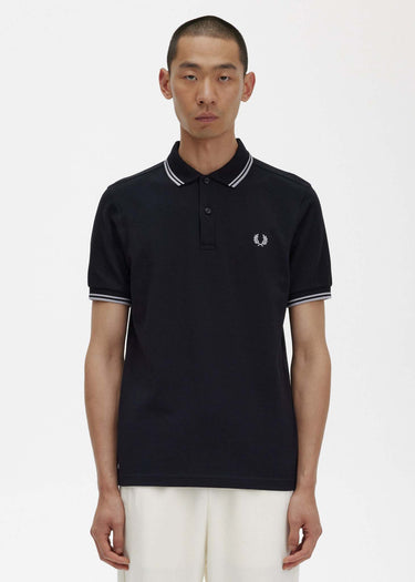 Fred Perry Polo's  Back graphic polo shirt - black
