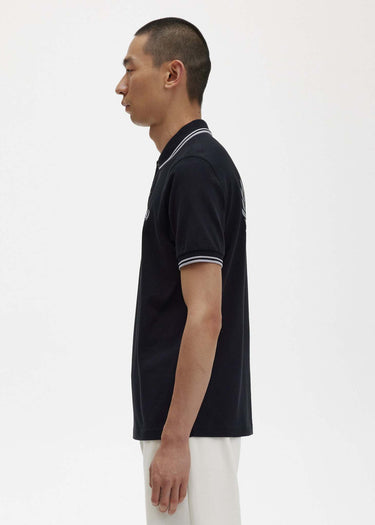 Fred Perry Polo's  Back graphic polo shirt - black