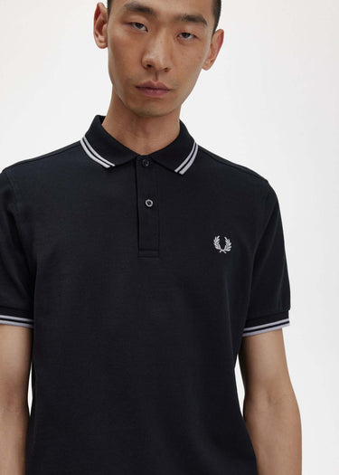 Fred Perry Polo's  Back graphic polo shirt - black
