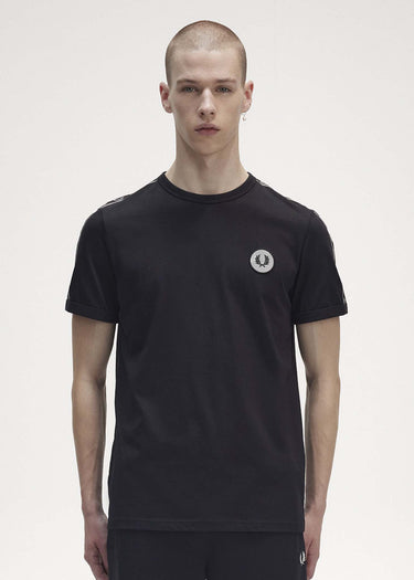 Fred Perry T-shirts Reflective detail ringer tee - black reflective