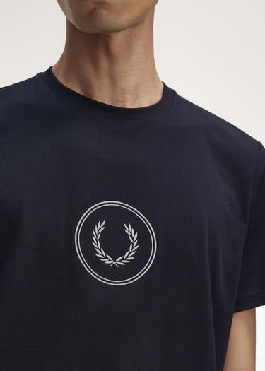Fred Perry T-shirts Circle branding t-shirt - navy