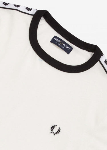 Fred Perry T-shirts Taped ringer t-shirt - snow white