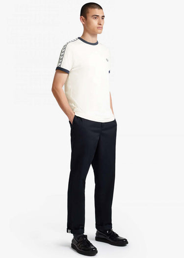 Fred Perry T-shirts Taped ringer t-shirt - snow white