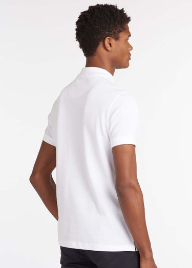 Barbour Polo's Tartan pique polo shirt - white dress