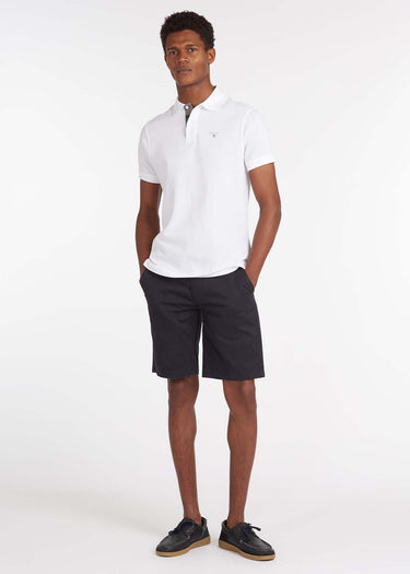 Barbour Polo's Tartan pique polo shirt - white dress