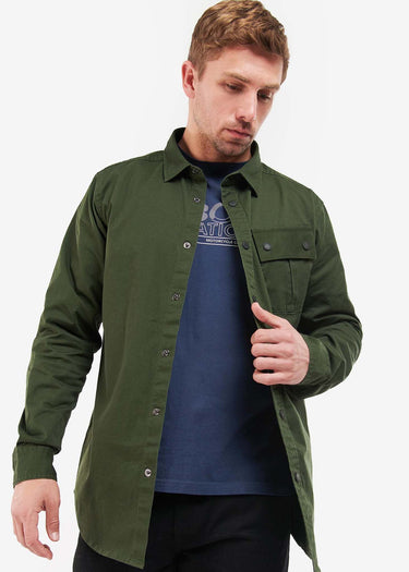 Barbour International Overshirts Graphite overshirt - kombu green