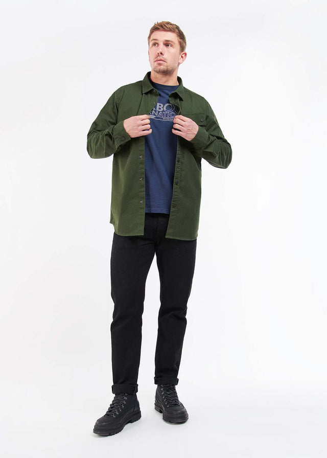 Barbour International Overshirts Graphite overshirt - kombu green