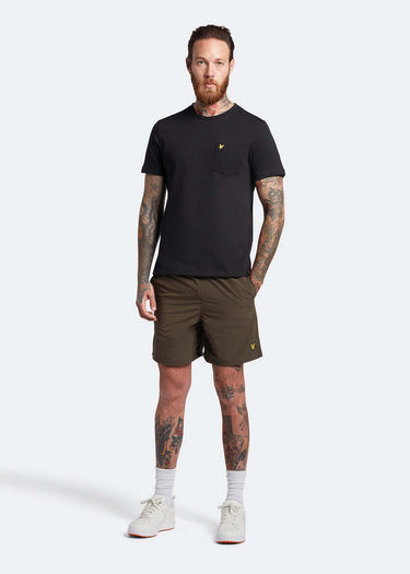 Lyle & Scott Zwembroeken  Plain swimshort - olive