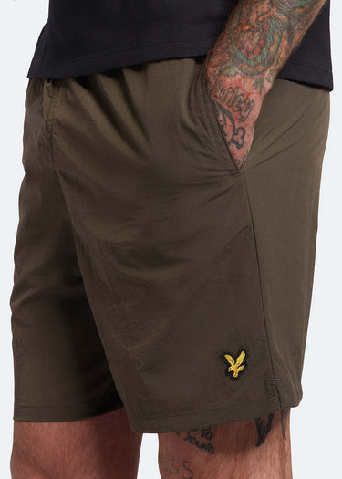 Lyle & Scott Zwembroeken  Plain swimshort - olive