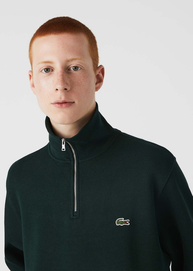 Lacoste Pullover Sweater half zip - sinople