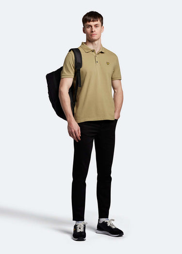 Lyle & Scott Polo's  Crest tipped polo shirt - seaweed