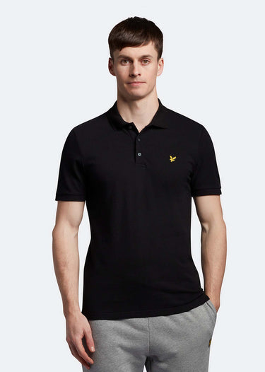Lyle & Scott Polo's  Crest tipped polo shirt - jet black