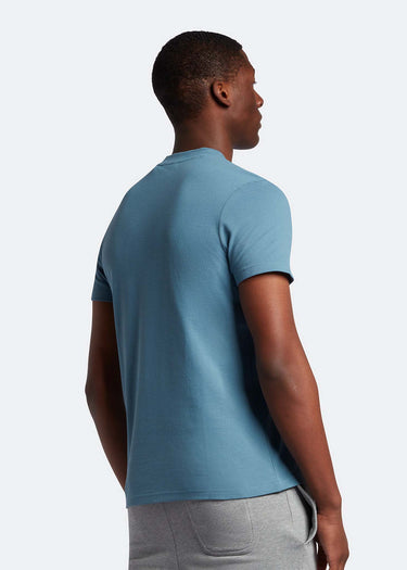 Lyle & Scott T-shirts  Crest tipped t-shirt - skipton blue