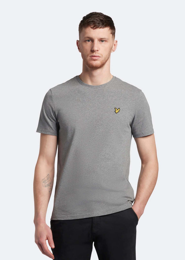 Lyle & Scott T-Shirts Plain t-shirt - mid grey marl