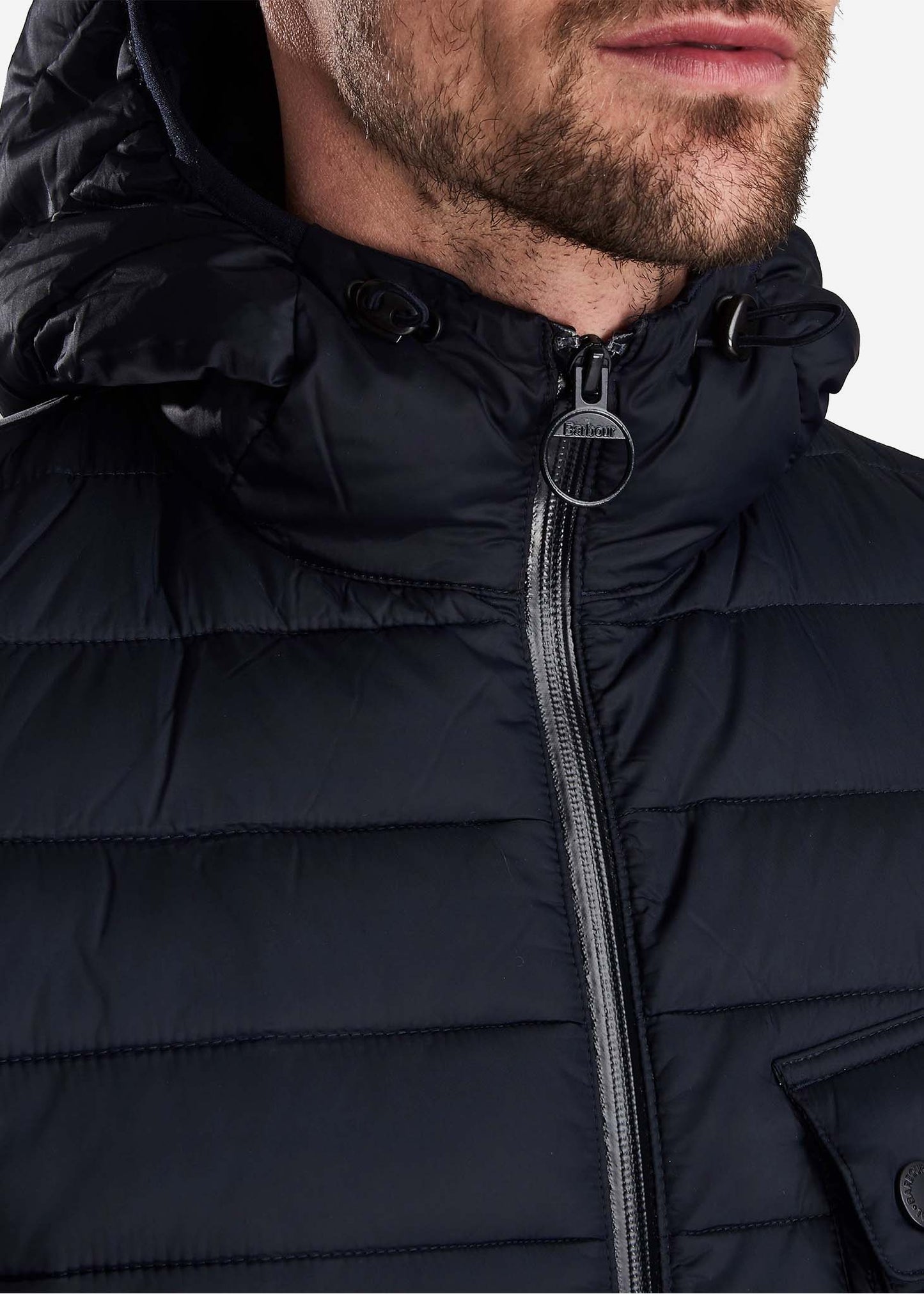 Barbour International Jassen Ouston hooded quilt - navy