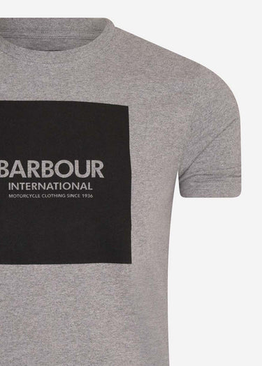 Barbour International T-shirts Block tee - anthracite marl