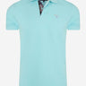 Barbour Polo's Tartan pique polo - aqua marine