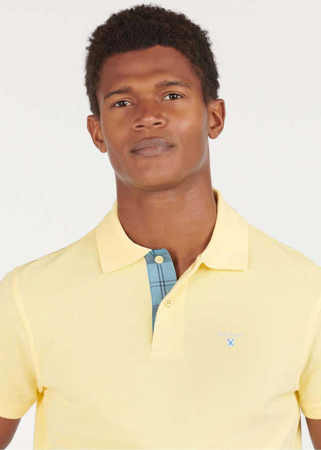 Barbour Poloshirts Tartan pique polo - corn