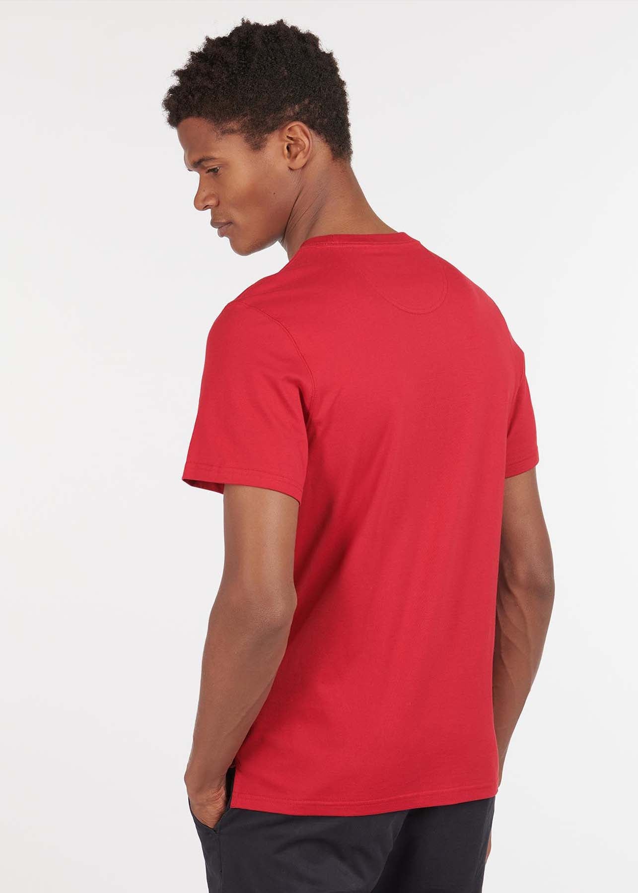 Barbour T-shirts Durness pocket tee - chilli red
