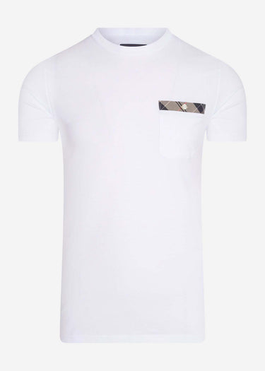 Barbour T-shirts  Durness pocket tee - white