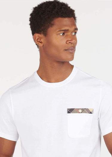 Barbour T-shirts  Durness pocket tee - white
