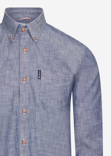 Ben Sherman Overhemden Chambray shirt - dark navy