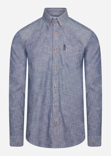 Ben Sherman Overhemden Chambray shirt - dark navy