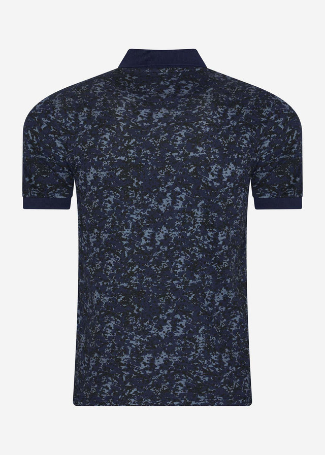 Lyle & Scott Poloshirts Earth camo polo shirt - dark navy