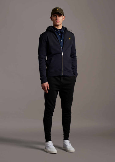Lyle & Scott Vesten A Softshell jersey zip hoodie - dark navy