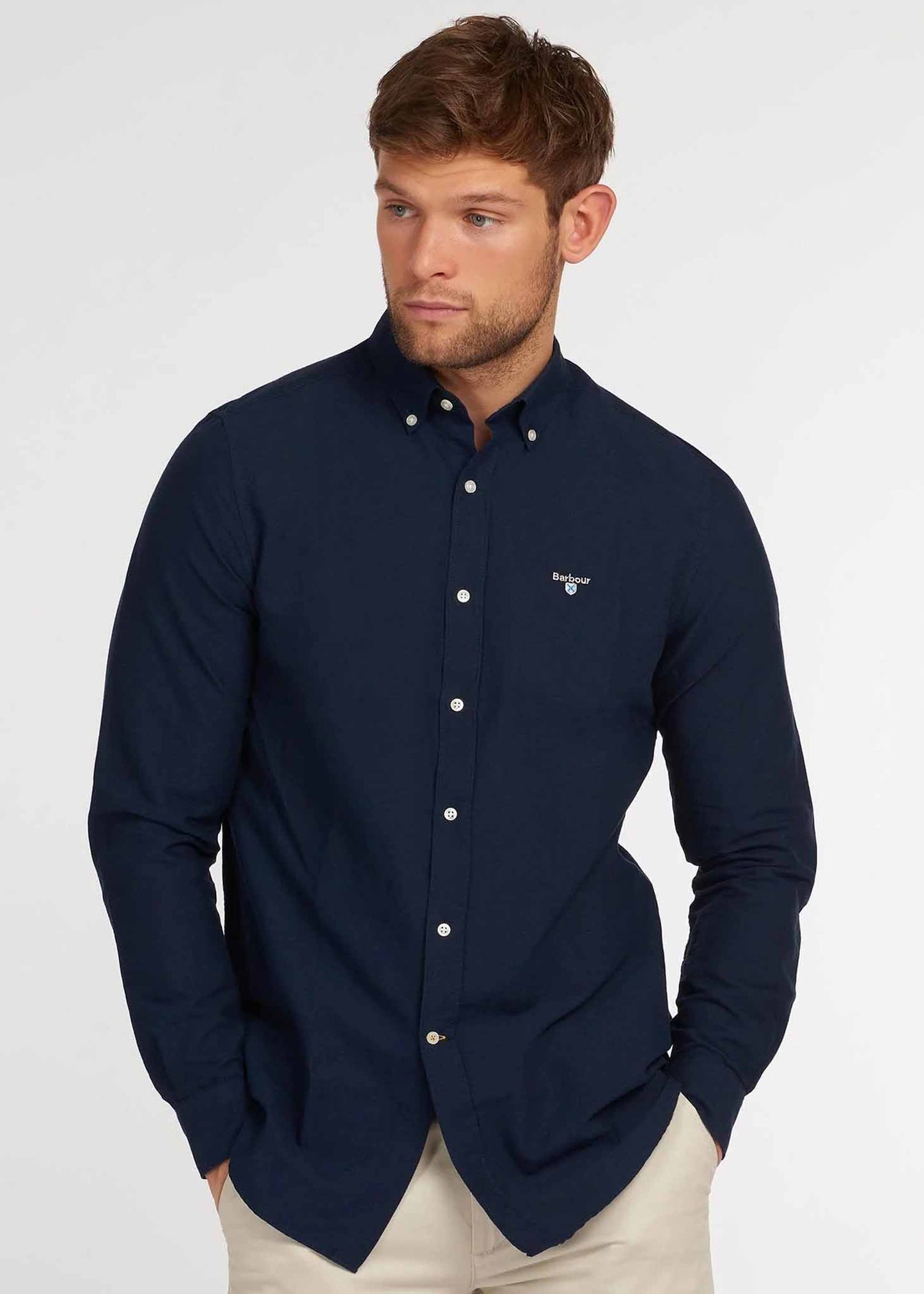 Barbour Overhemden Oxford 3 tailored shirt - navy