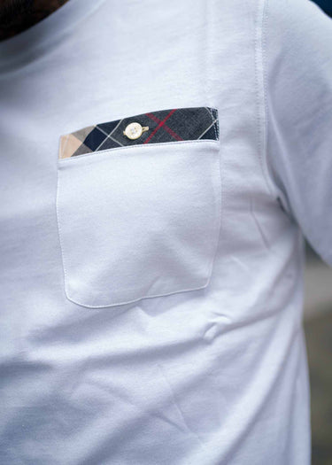 Barbour T-shirts  Durness pocket tee - white