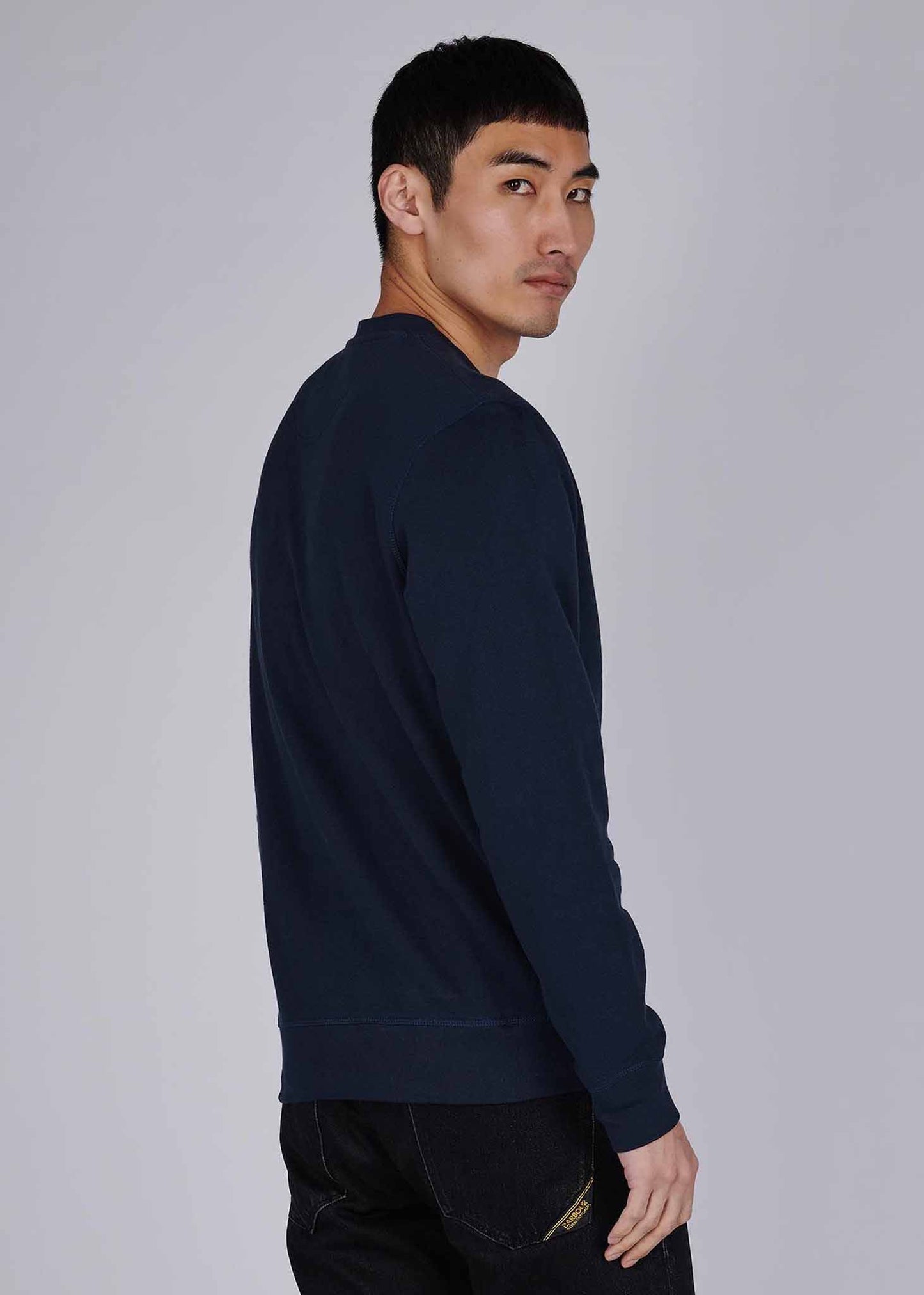 Barbour International Truien Large logo sweat - navy