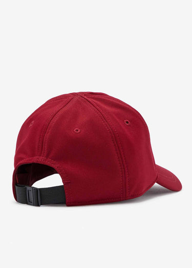 Fred Perry Petten Arch branded tricot cap - blood
