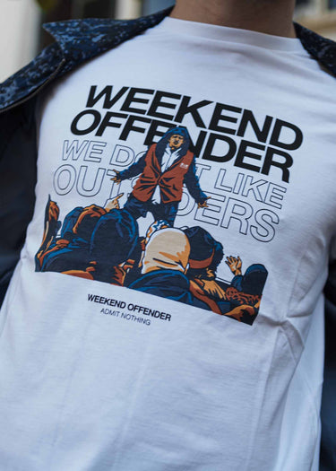Weekend Offender T-shirts Bovver - white