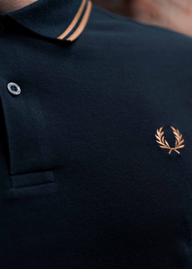 Fred Perry Poloshirts Twin tipped fred perry shirt - navy dark caramel