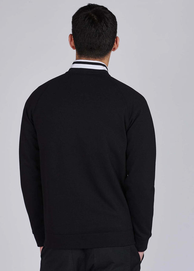 Barbour International Sweatjacken Radius raglan zip thru - black