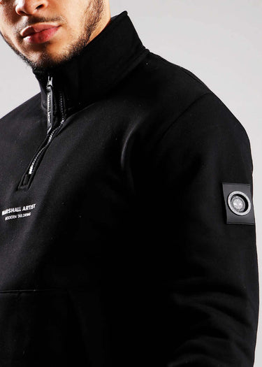 Marshall Artist Truien Siren 1/4 zip - black