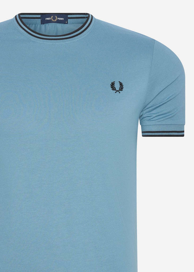 Fred Perry T-Shirts Twin tipped t-shirt - ash blue