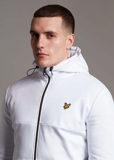Lyle & Scott Vesten  Softshell jersey zip hoodie - white