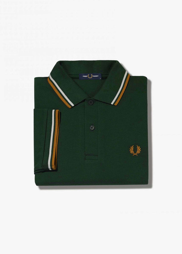 Fred Perry Poloshirts Twin tipped polo - evergreen
