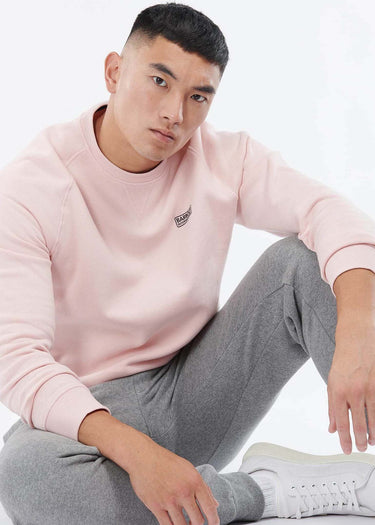 Barbour International Truien Essential crew sweat - pink cinder