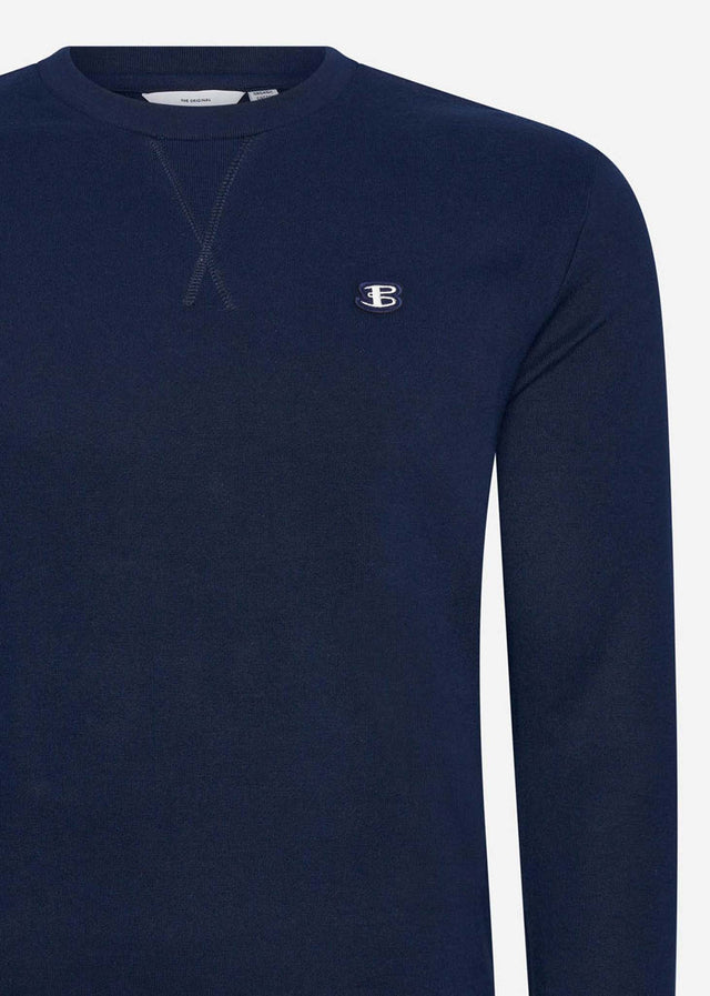 Ben Sherman Pullover B logo crew - marine dark