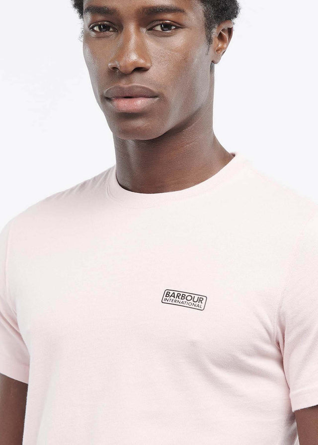 Barbour International T-Shirts Small logo tee - pink cinder