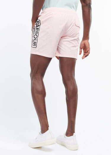 Barbour International Zwembroeken Large logo swim short- pink cinder